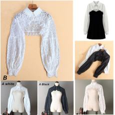 Fashion, halfshirt, Lace, detachablecollar