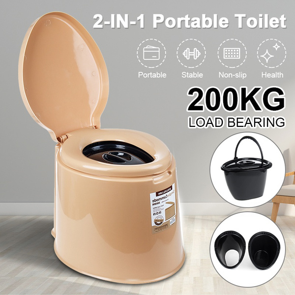 Portable Camping Toilet Composting Potty Luggable Loo for Kids Adults  Campers Bucket Toilet Seat 2 Kinds Buckets for Camping RV, Car, Travel, Home