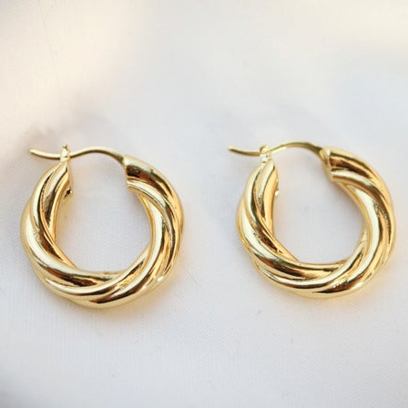 Thick Gold Hoop Earrings Chunky Gold Hoops Dainty Hoop Earrings Tiny Gold Hoop Earrings Thick Gold Hoops Golden Hoops