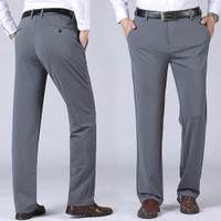 Men's Classic-Fit Straight-Fit Wrinkle-Free Dress Chino Pant Expandable ...