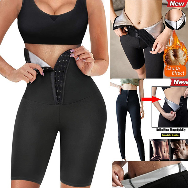 2021 New Women Sauna Leggings Sweat Pants High Waist Slimming Hot