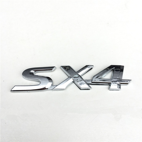 SX4 logo Car Rear Emblem Badge Sticker for Suzuki SX4