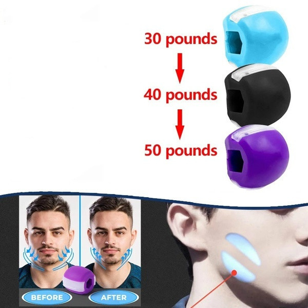 Face Masseter Mouth Jawline Trainer Masseter Ball Facial Jaw Exerciser