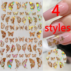butterfly, golden, Holographic, Laser