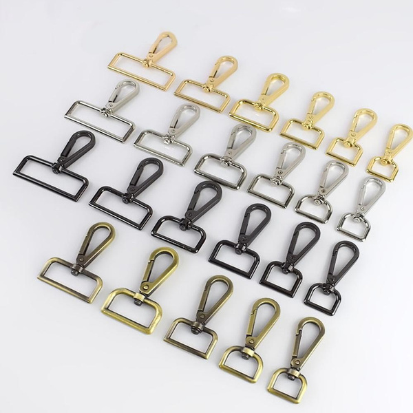 5/10pcs Metal Swivel Lobster Clasp Claw Push Gate Snap Hooks for DIY Crafts  Keychain Purse Handbag Making