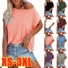 Summer, Plus Size, Tops, short sleeves
