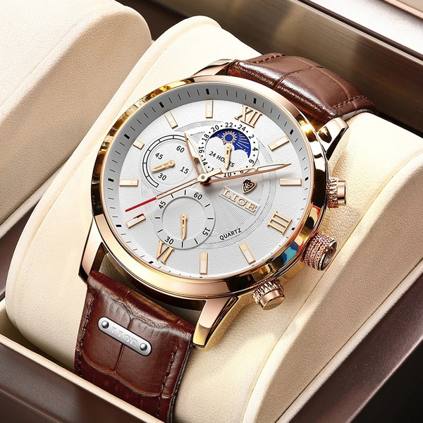 Titan leather 2024 watches for gents