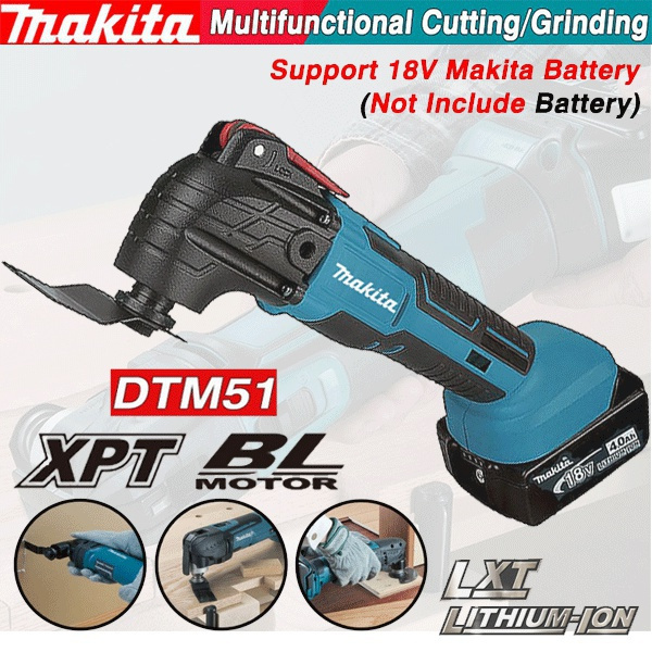 Makita Top Quality DTM51 18V Battery 7000-20000opm Brushless Rechargeable Multifunctional Cutting and Grinding Machine Home Decoration Tools Contain Batteries. | Wish