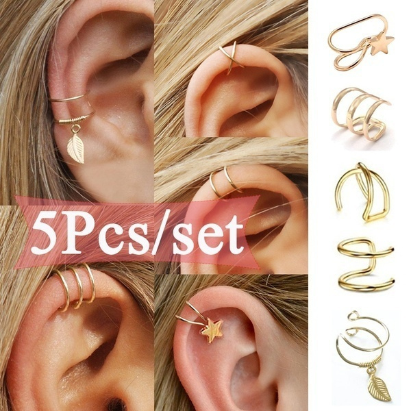 Earring Set for Multiple Piercings - Etsy