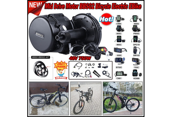 2021 NEW UPGRADE Bafang BBS02B 48V 750W Mid Drive Motor 8fun BBS02 Bicycle  Electric EBike Conversion Kit Powerful Central E-Bike Engine Newest | Wish