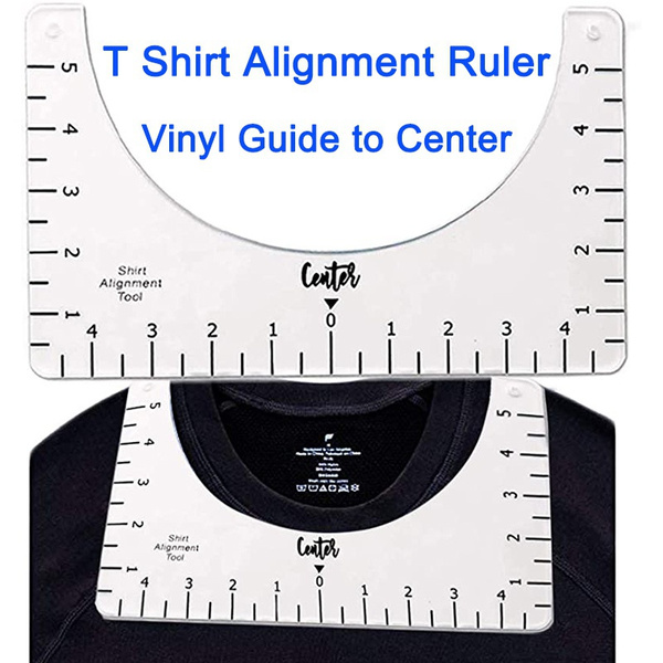 Tshirt Ruler T-Shirt Alignment Ruler Tool T Shirt Ruler Shirt Vinyl Guide  Rulers Sublimation Designs Centering Tool