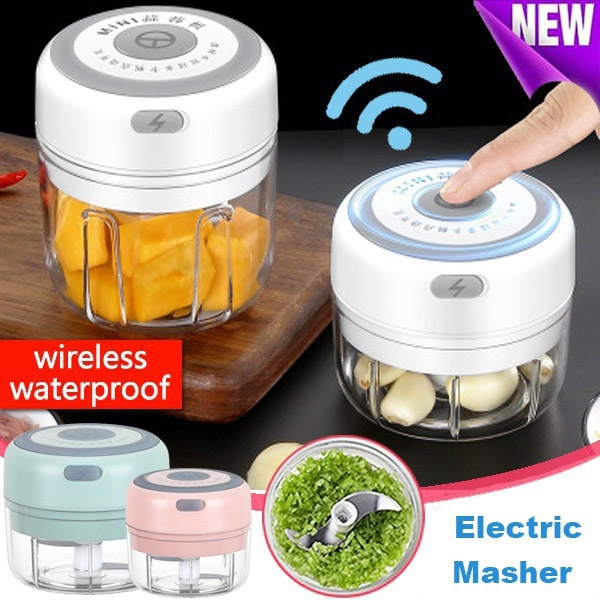 Electric Cordless Food Chopper, Mini Food Processor Garlic Masher Food  Blender Nut Chopper For Meat Chili