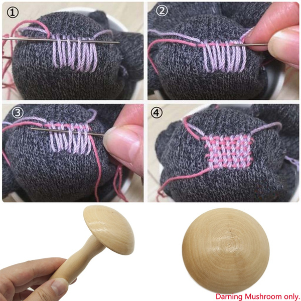 Darning mushroom for sewing, mending, repair