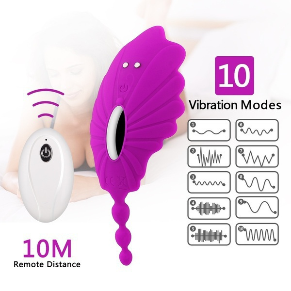 1 wearable vibrator with remote control, 10 vibration modes of vibrating  underwear vibrator, stimulator, adult sex toy