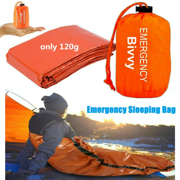 Outdoor Camping Thermal Sleeping Bag Emergency Survival Hiking Blanket Gear 