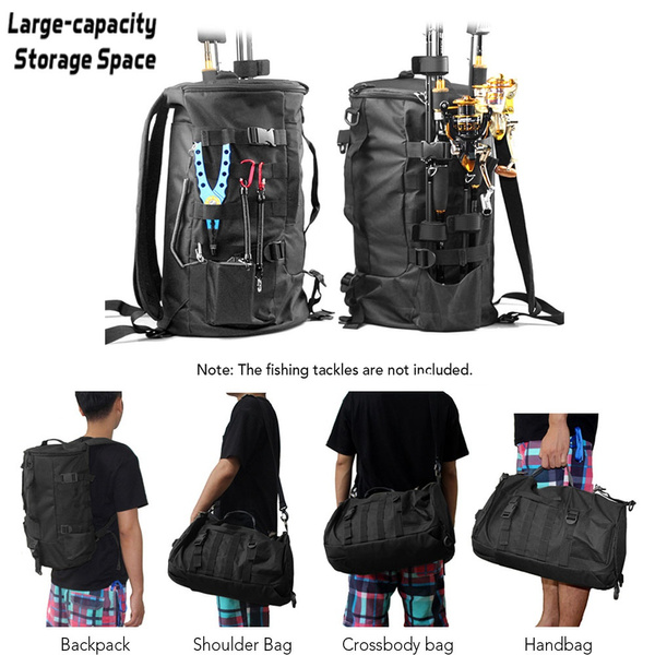 Large Capacity Fishing Rod Backpack,Fishing Tackle Backpack Large