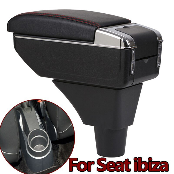 Seat Armrest Box Central Storage Content Storage Box With Cup Holder Ashtray Usb Interface Auto Parts,For Seat Ibiza