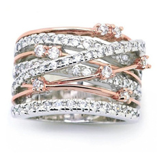 Sterling, Fashion, Rose Gold Ring, Gifts