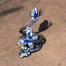 butterfly, Sterling, 925 sterling silver, wedding ring