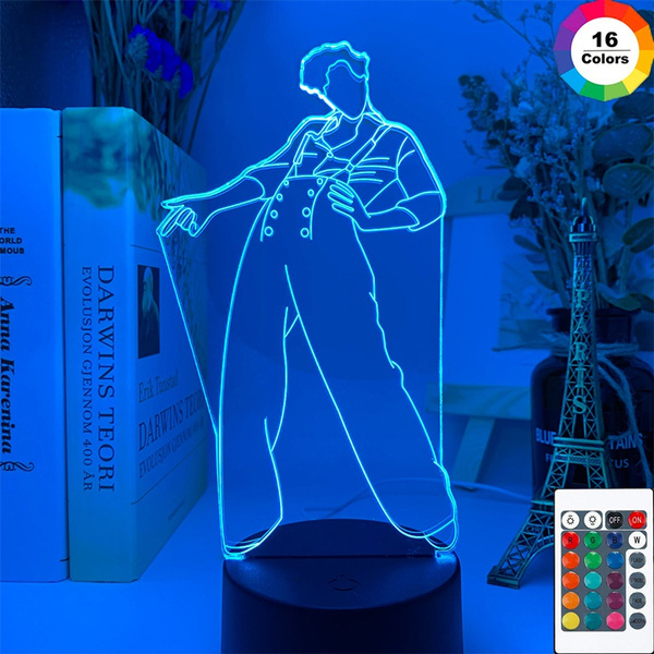 16 7colors 3d Acrylic Led Night Light Harry Styles Lamp Gift for Fans Bedroom Decor Table Lamp