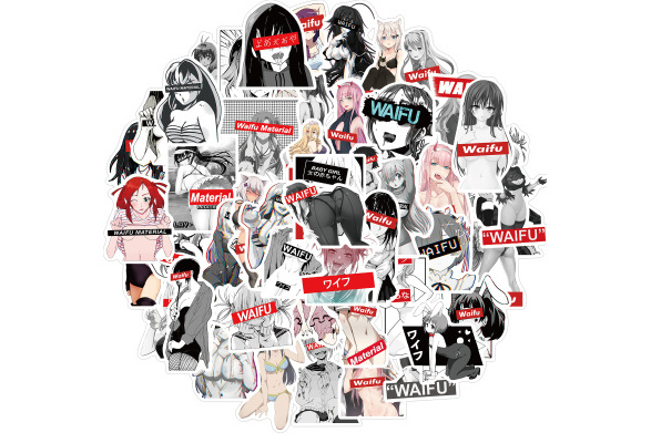 Anime Waifu 30 Pack Stickers  The Little Shop Of Fandom