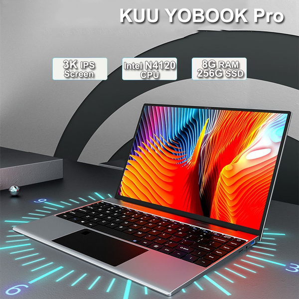 Newest 3K IPS Screen KUU-YOBOOK Pro Laptop Intel N4120 CPU & Windows 10 ...