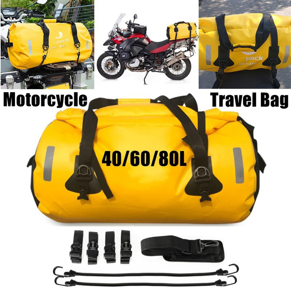 Motorcycle Waterproof Tail Bag Travel Outdoor Dry Luggage Roll
