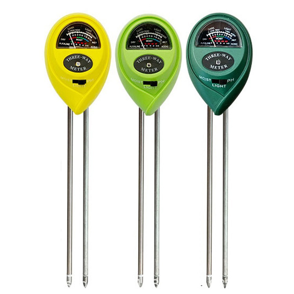 3in1 Soil PH and Moisture Light Intensity Meter Plant Tester for