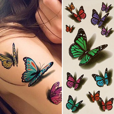 butterfly, tattoo, waterprooftattoosticker, temporarytattoosticker