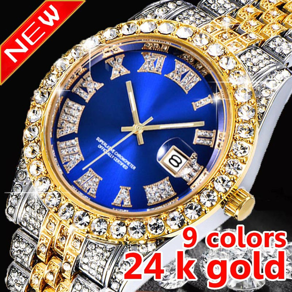 Buy Bling Bling Hip Hop Iced Out Watches Nauti Designer Look Full Shiny  Diamond Watch Case, Dial and Bracelet 8967/ST10266 Online at desertcartINDIA