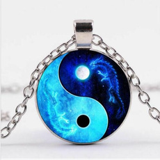 necklacesamppendant, Jewelry, Glass, Moon