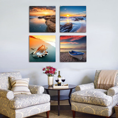 Decor, shells, modern abstract oil painting, Home Decor