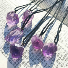 crystal pendant, Jewelry, amethystpendant, purplewatercrystalcluster