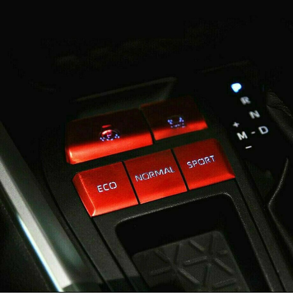5 PCS/set Gear Accessories Function Button Trim Frame For Toyota RAV4 2019 2020
