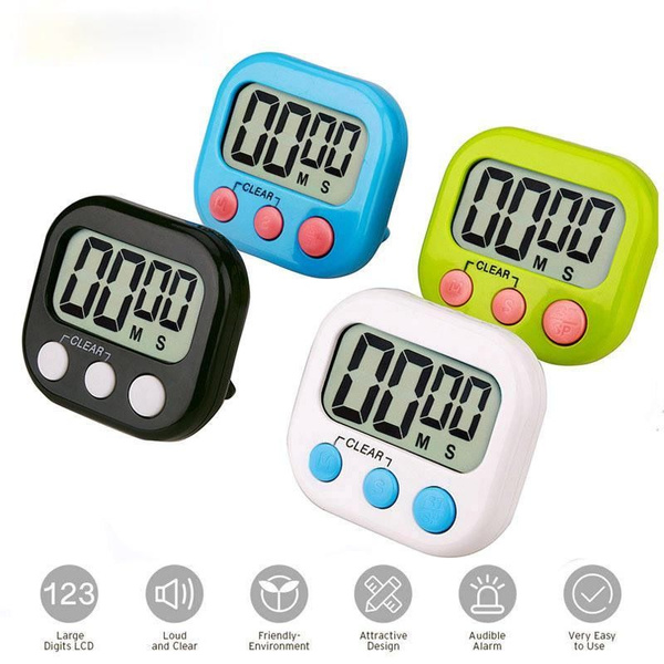 Digital Cooking Timers for Kitchen Baking Big Digits Loud Alarm