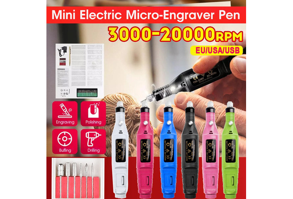  Electric Micro Pen Mini DIY Vibro Kit for Metal Glass Ceramic Plastic  Wood Jewelry with Scriber Etcher
