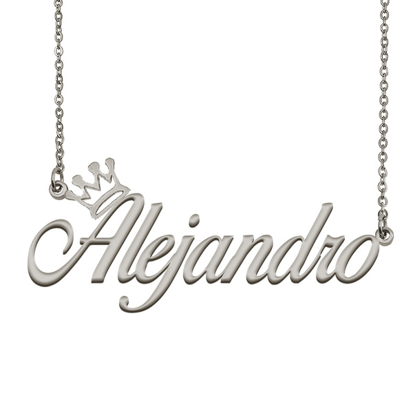 alejandro name necklace