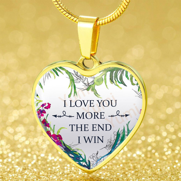 Love You More Necklace I Love You More Jewelry Love 