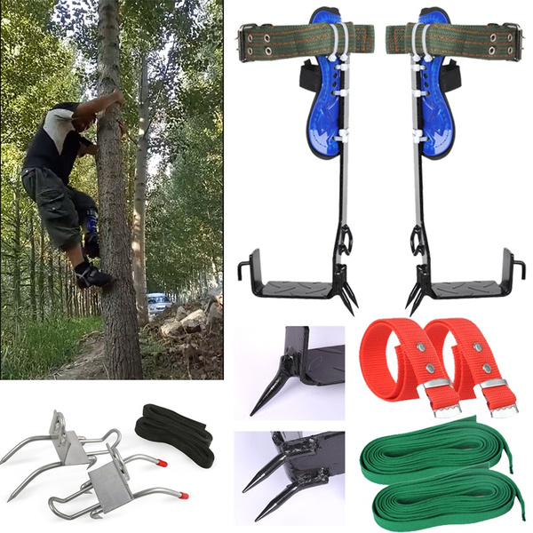 1 2 Gears Tree Climbing Utensil Set Safety Rack Pedal Adjustable 