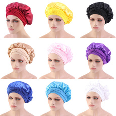imitationsilksatinsleepcap, bathcap, Fashion, Elastic