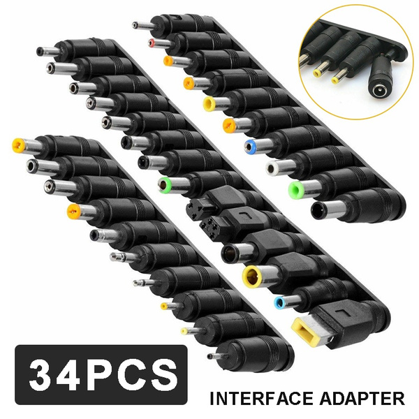 Kit Adattatori Universali Per Alimentatore Laptop &ndash; 16 Punte Multiprese Per Caricatore AC/DC
