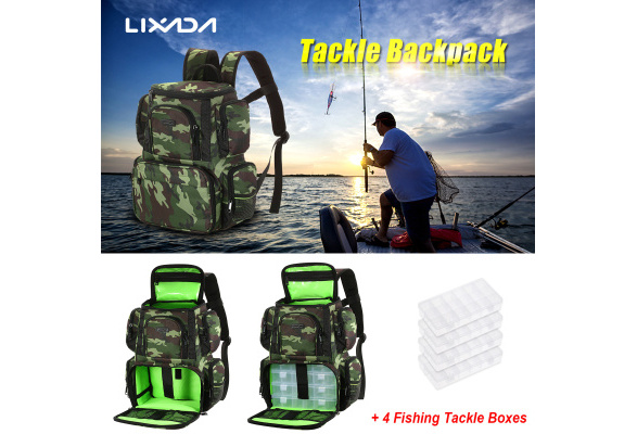 Lixada Outdoor Fishing Tackle Backpack Multifunctional Fishing