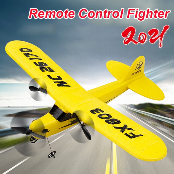 New Upgrade Rc Helicopter Plane Glider Airplane Epp Foam 2ch 2 4g Transmitter Kid Toys Three Color Wish