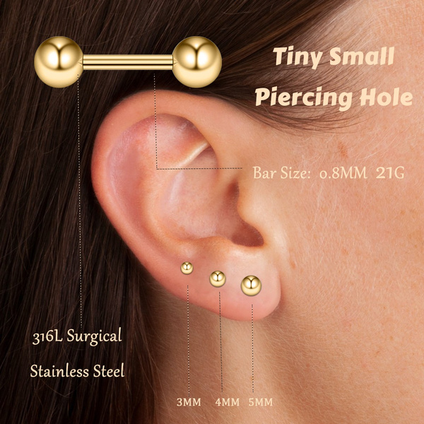 Small on sale barbell piercing