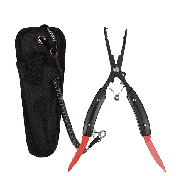 Top Quality Portable Folding Multifunctional Fishing Pliers Stainless Steel  Scissors Line Cutter Remove Hook Fishing Tools Pliers