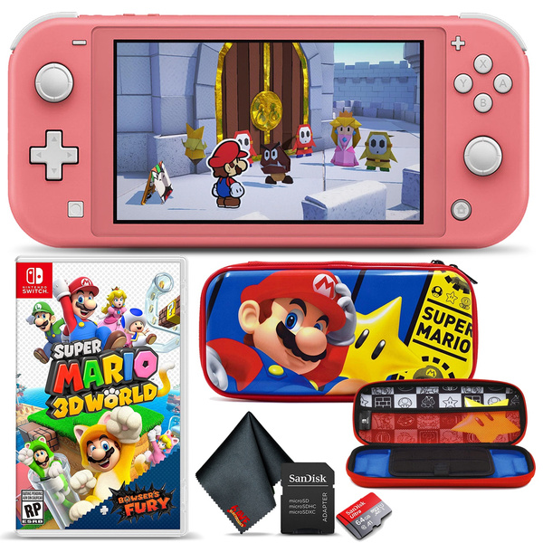 Nintendo Switch Lite Gaming Console Bundle with Super Mario 3D