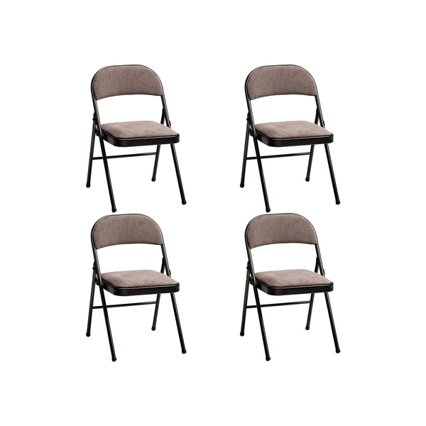 Meco Upholstered Folding Chair, 4-Pack