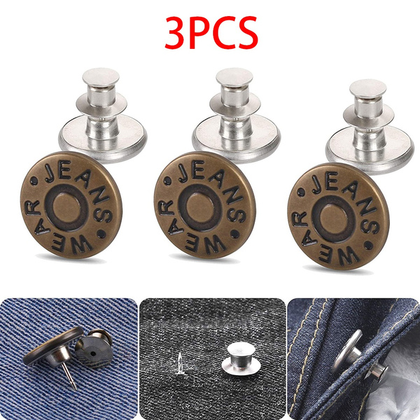 Jean Buttons Replacement No Sew Needed 