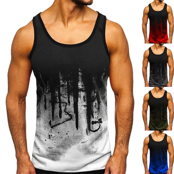 shirt Fitness Vest Workout Tank Top 
