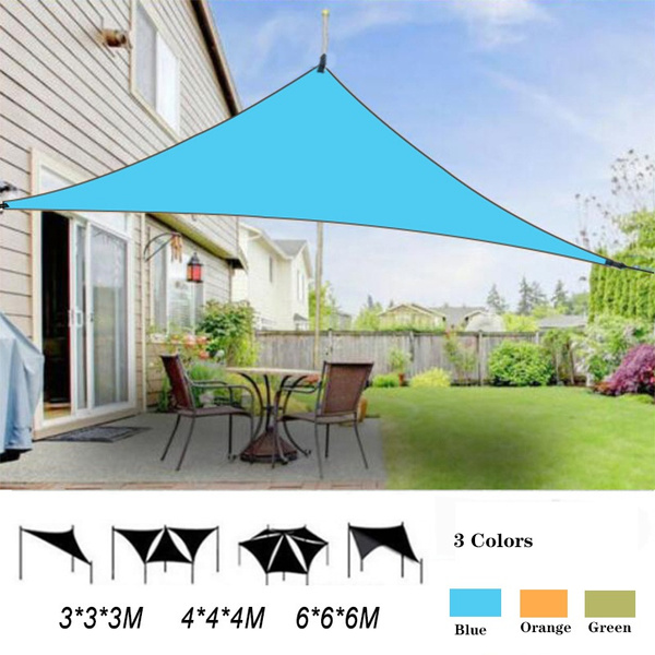 3 Sizes Outdoor Triangles canopy UV Waterproof Sun Shade Sail Outdoor